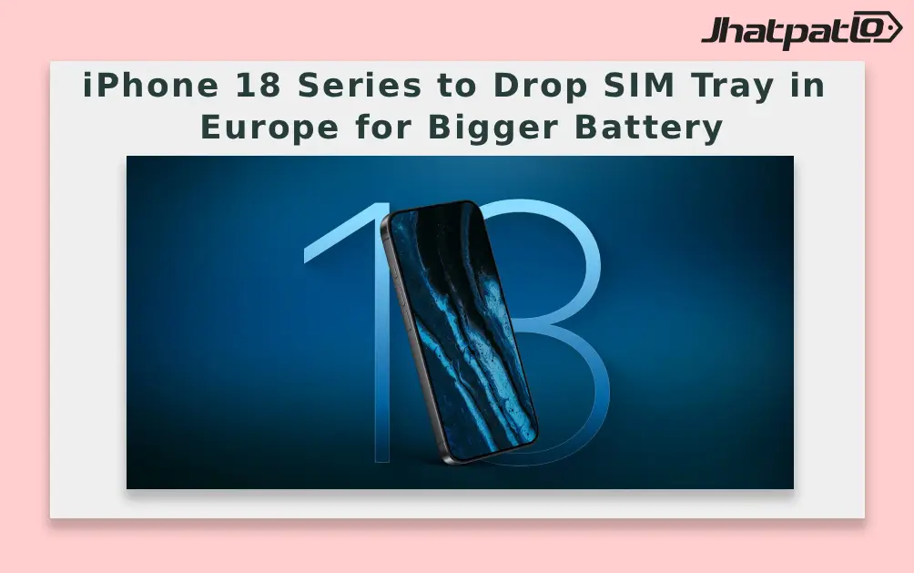  iPhone 18 Series to Drop SIM Tray in Europe for Bigger Battery